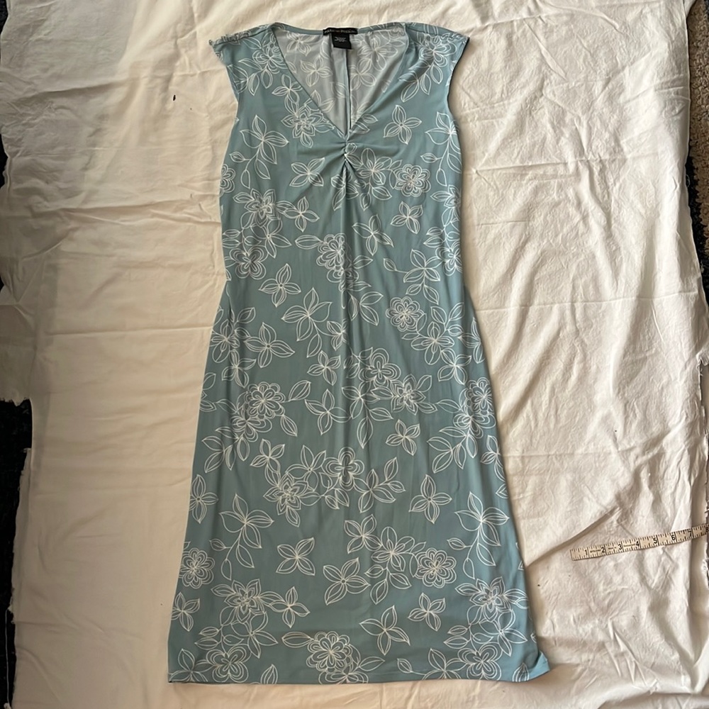 Vintage boho. Faith. Passion blue floral dress